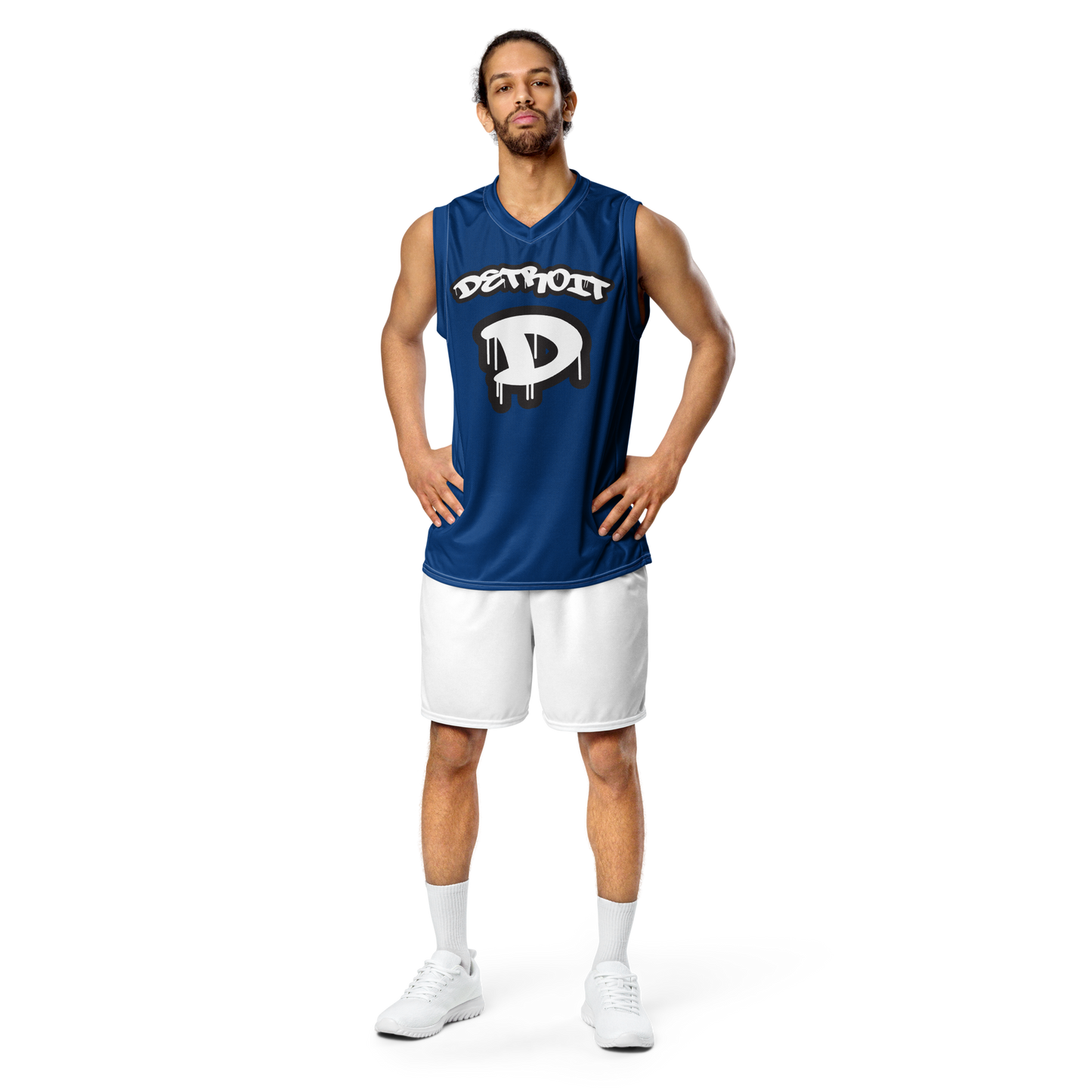 'Detroit 313' Basketball Jersey (Tag Edition) | Unisex - Dearborn Blue