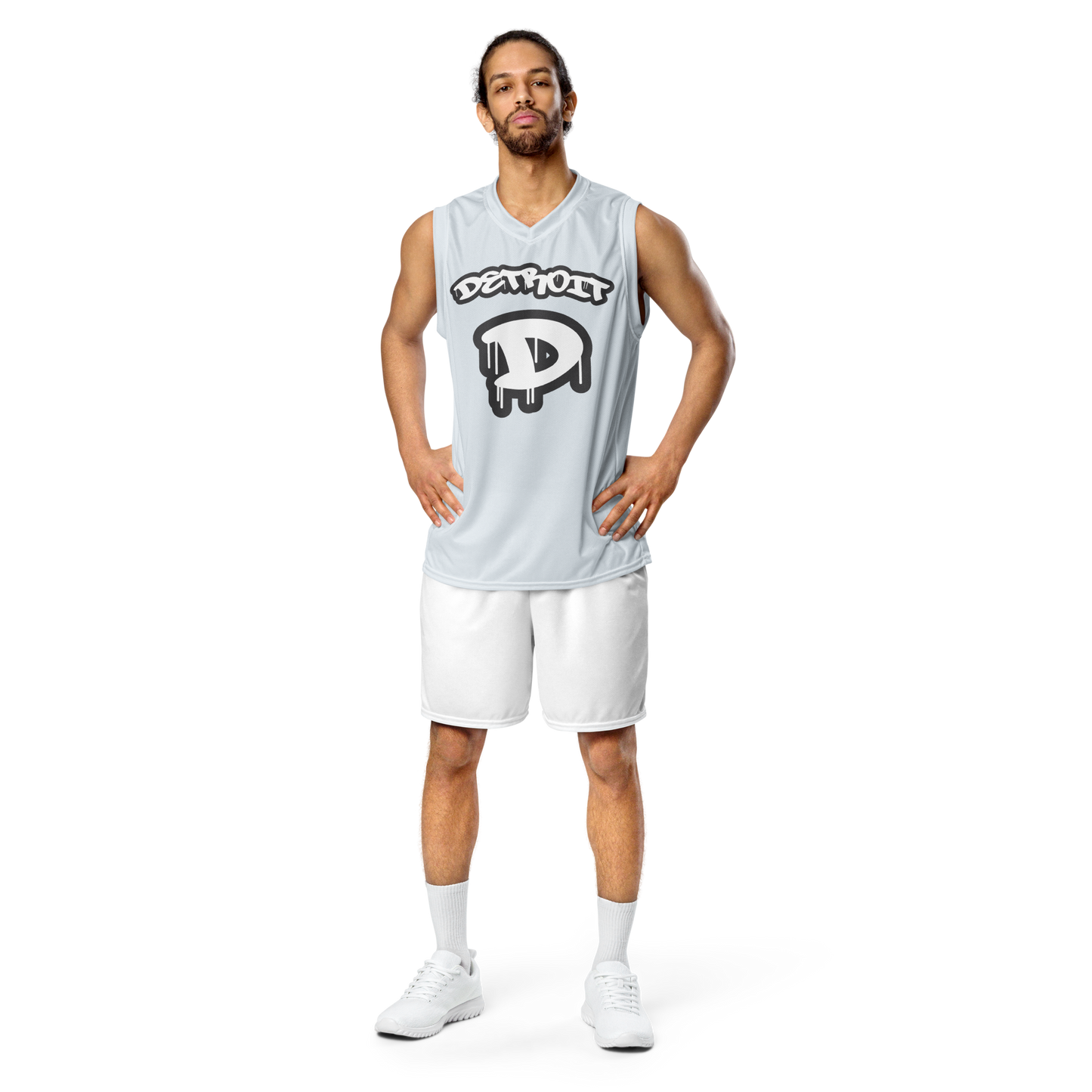 'Detroit 313' Basketball Jersey (Tag Edition) | Unisex - Gossy White