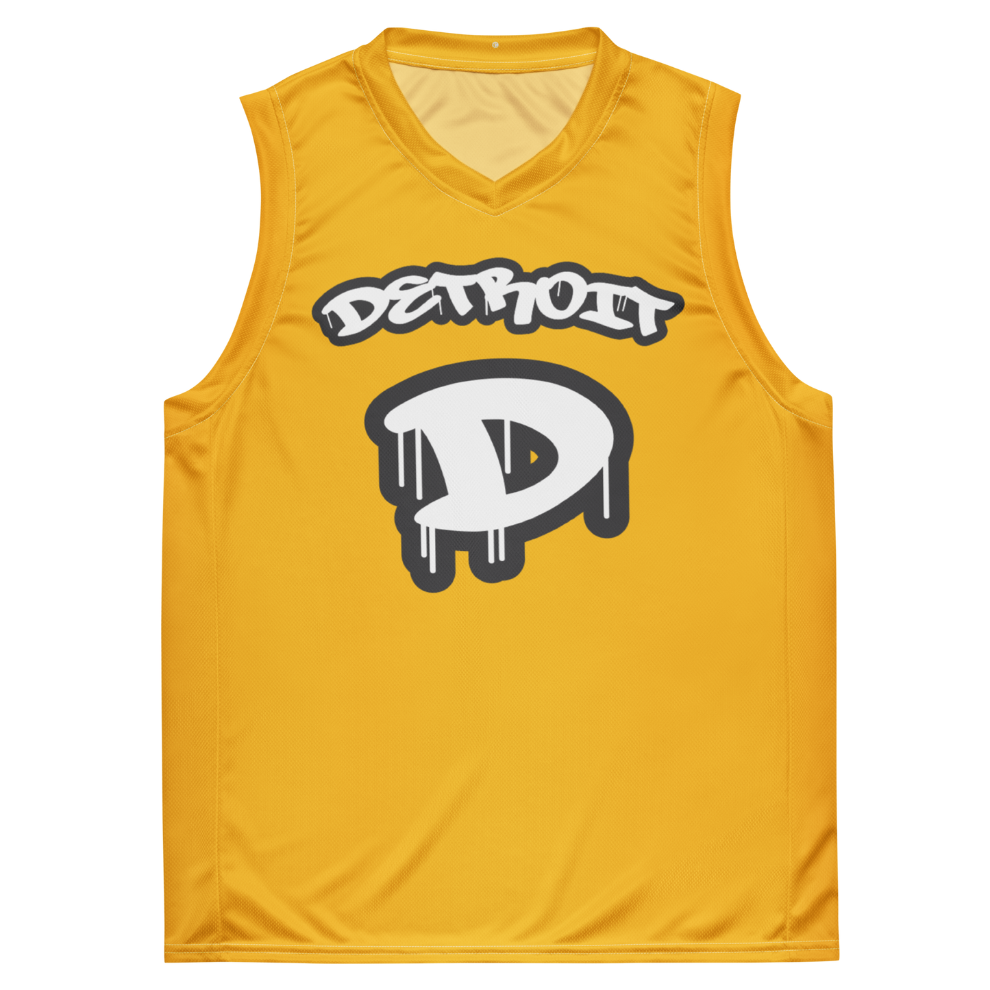 'Detroit 313' Basketball Jersey (Tag Edition) | Unisex - Maize