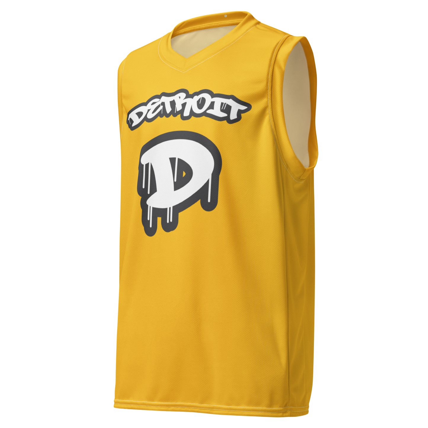 'Detroit 313' Basketball Jersey (Tag Edition) | Unisex - Maize