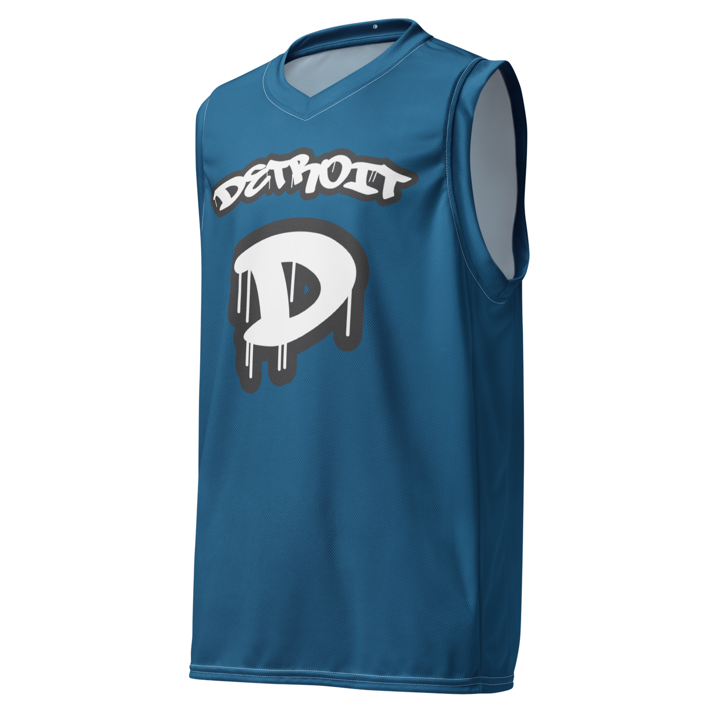 'Detroit 313' Basketball Jersey (Tag Edition) | Unisex - Blueberry