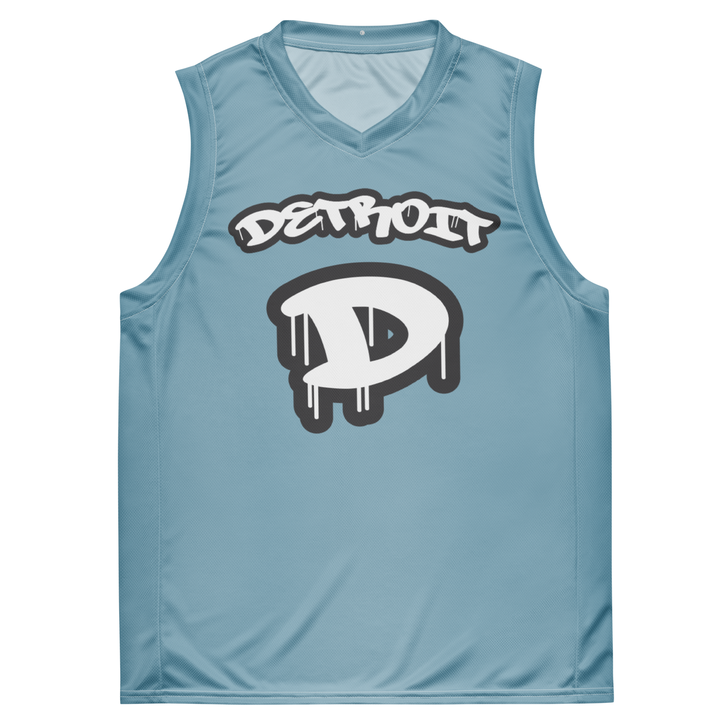 'Detroit 313' Basketball Jersey (Tag Edition) | Unisex - Opal Blue