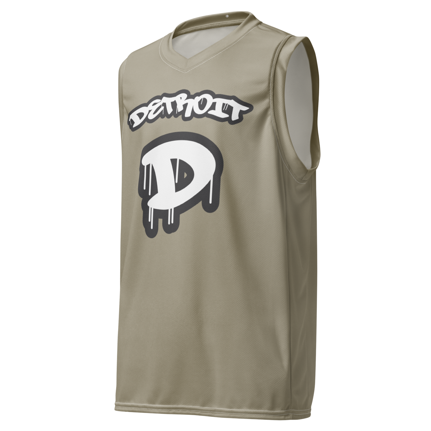 'Detroit 313' Basketball Jersey (Tag Edition) | Unisex - Petoskey Stone Beige