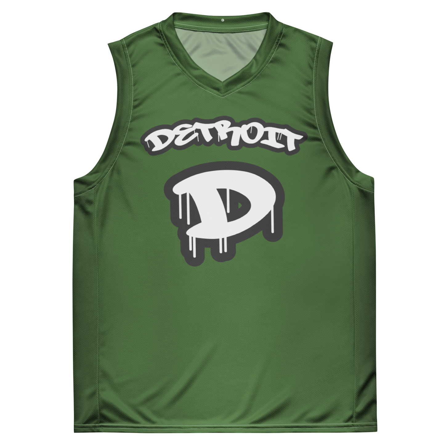 'Detroit 313' Basketball Jersey (Tag Edition) | Unisex - Pine Green