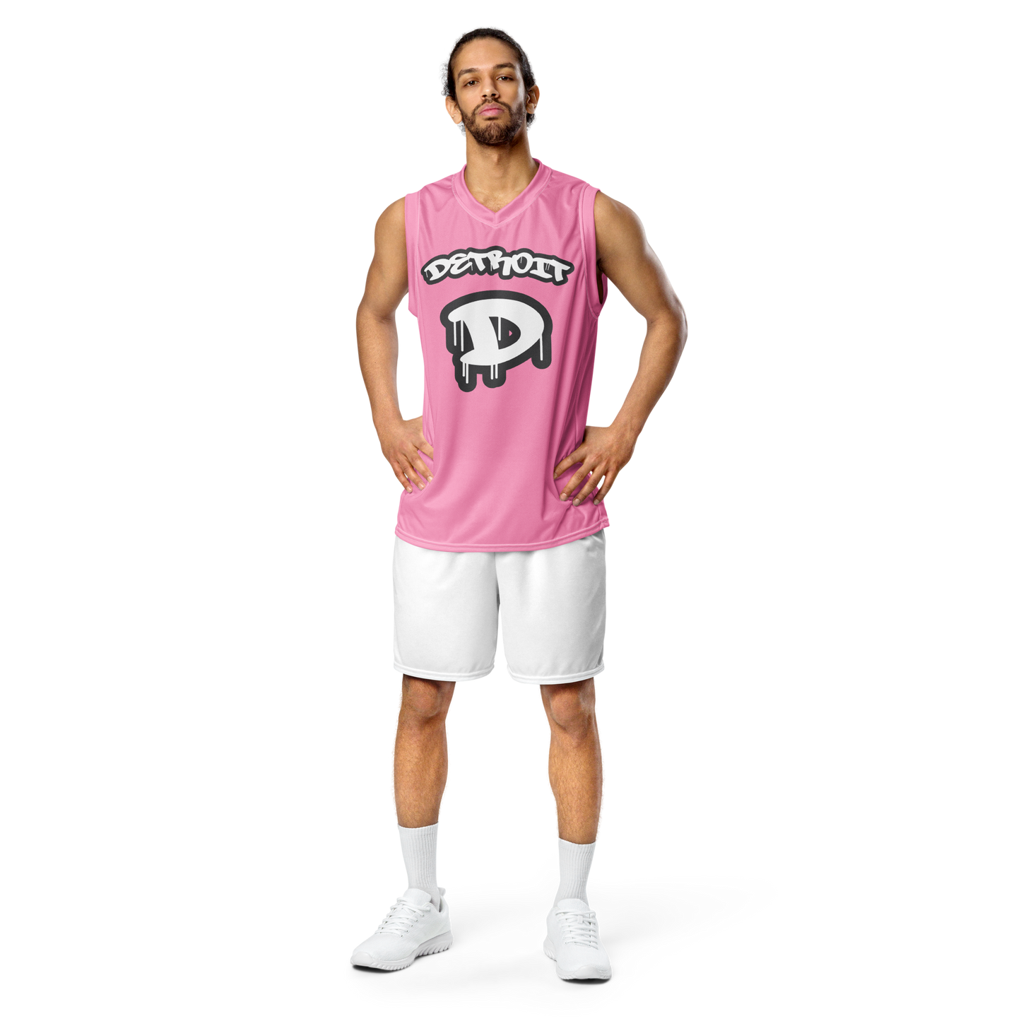 'Detroit 313' Basketball Jersey (Tag Edition) | Unisex - '67 Caddie Pink