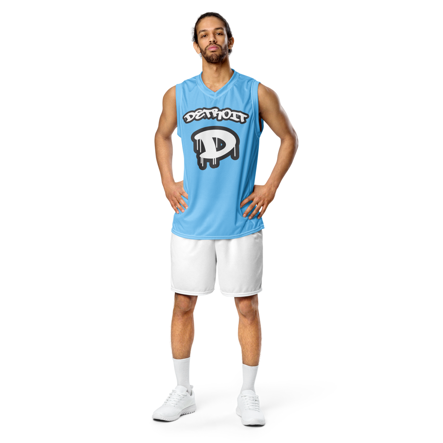 'Detroit 313' Basketball Jersey (Tag Edition) | Unisex - DTW Blue