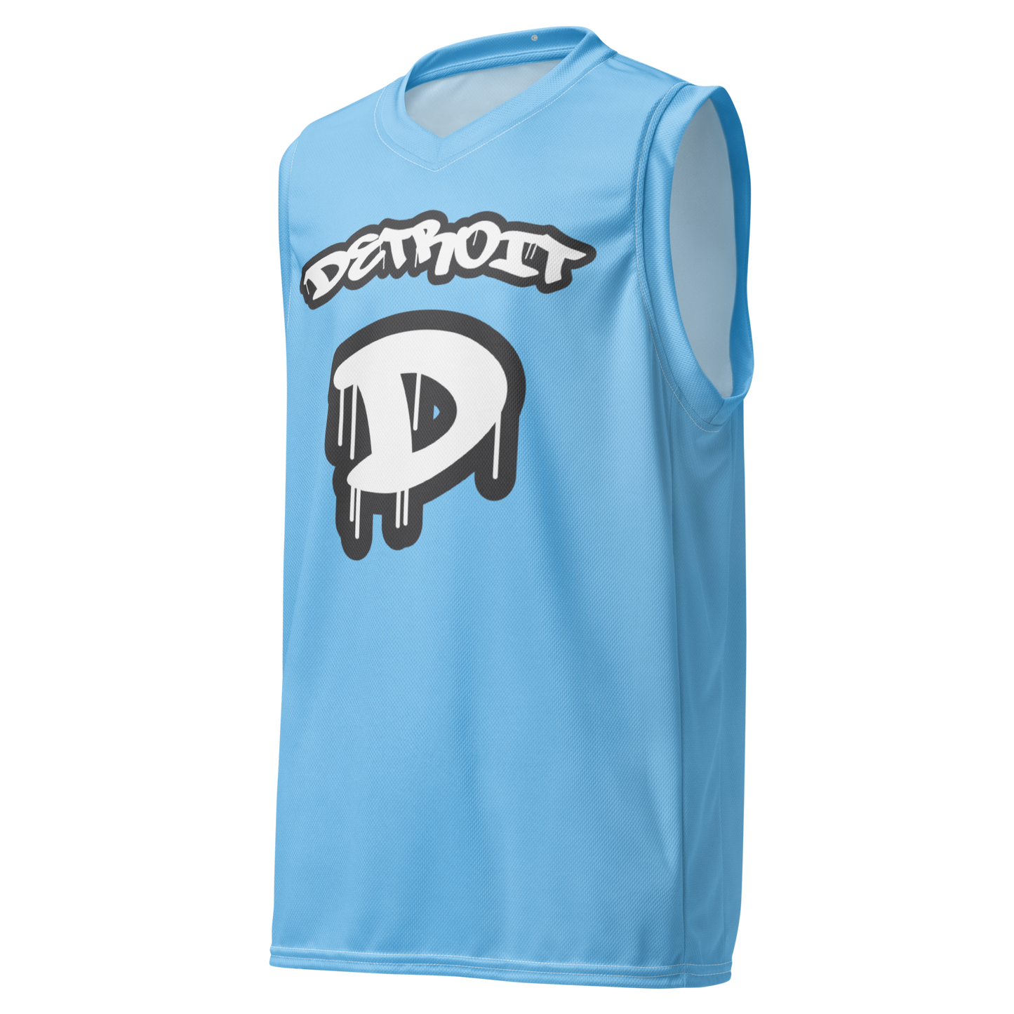 'Detroit 313' Basketball Jersey (Tag Edition) | Unisex - DTW Blue