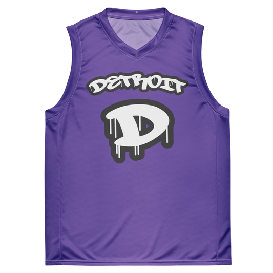 'Detroit 313' Basketball Jersey (Tag Edition) | Unisex - Lake Iris