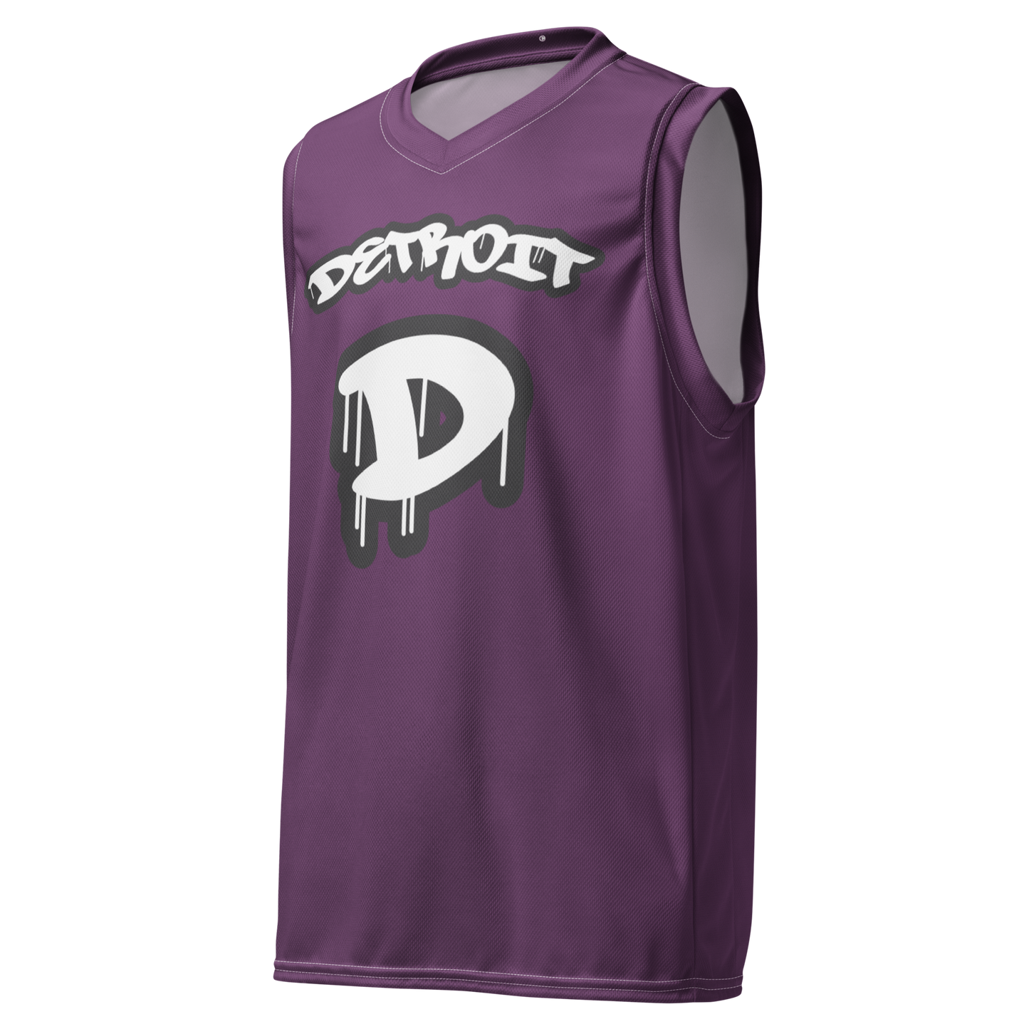 'Detroit 313' Basketball Jersey (Tag Edition) | Unisex - Plum