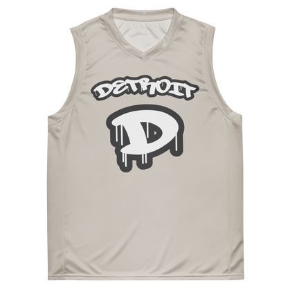 'Detroit 313' Basketball Jersey (Tag Edition) | Unisex - Canvas Color