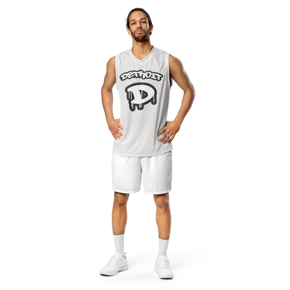 'Detroit 313' Basketball Jersey (Tag Edition) | Unisex - Birch Bark White