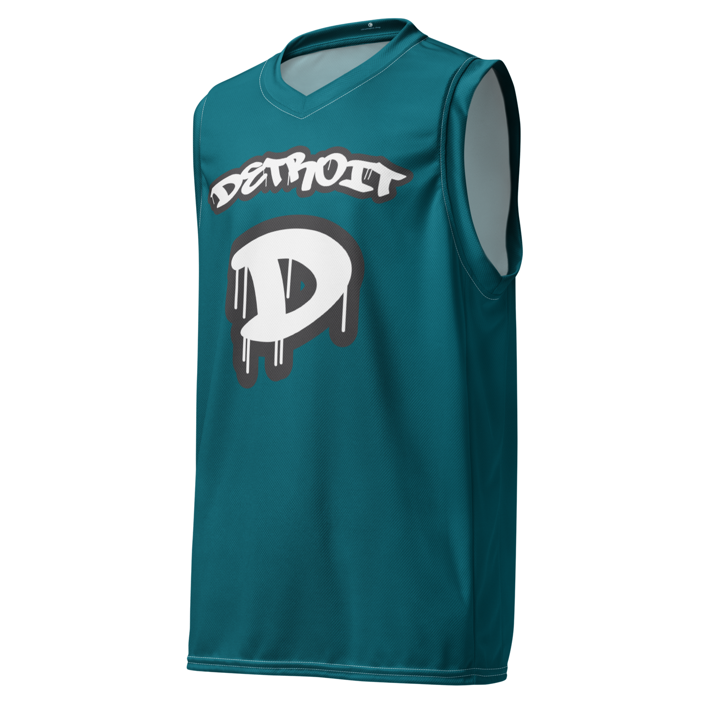 'Detroit 313' Basketball Jersey (Tag Edition) | Unisex - Auburn Hills Teal