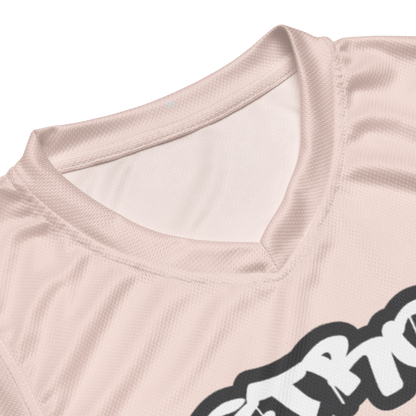 'Detroit 313' Basketball Jersey (Tag Edition) | Unisex - Champagne Pink