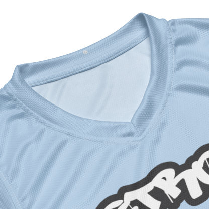 'Detroit 313' Basketball Jersey (Tag Edition) | Unisex - Light Blue