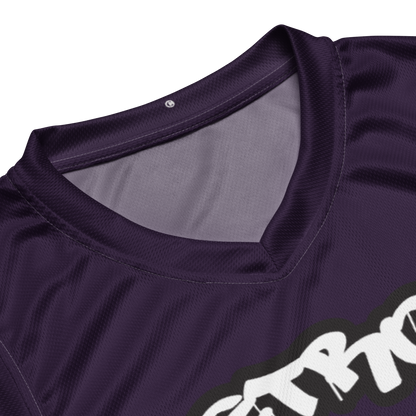 'Detroit 313' Basketball Jersey (Tag Edition) | Unisex - Blackcurrant