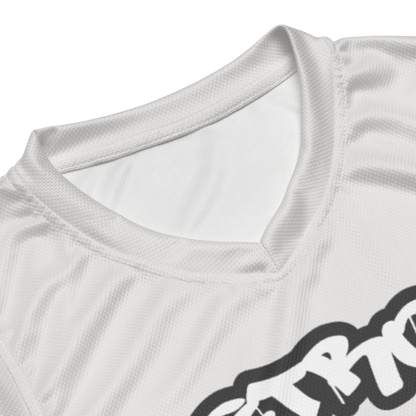 'Detroit 313' Basketball Jersey (Tag Edition) | Unisex - Birch Bark White