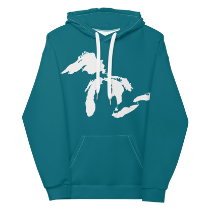 Great Lakes Hoodie | Unisex AOP - Palace Teal