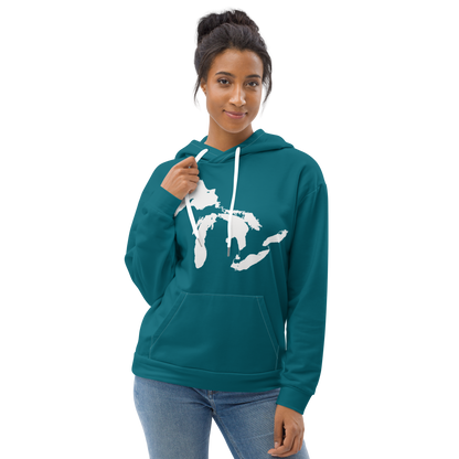 Great Lakes Hoodie | Unisex AOP - Palace Teal