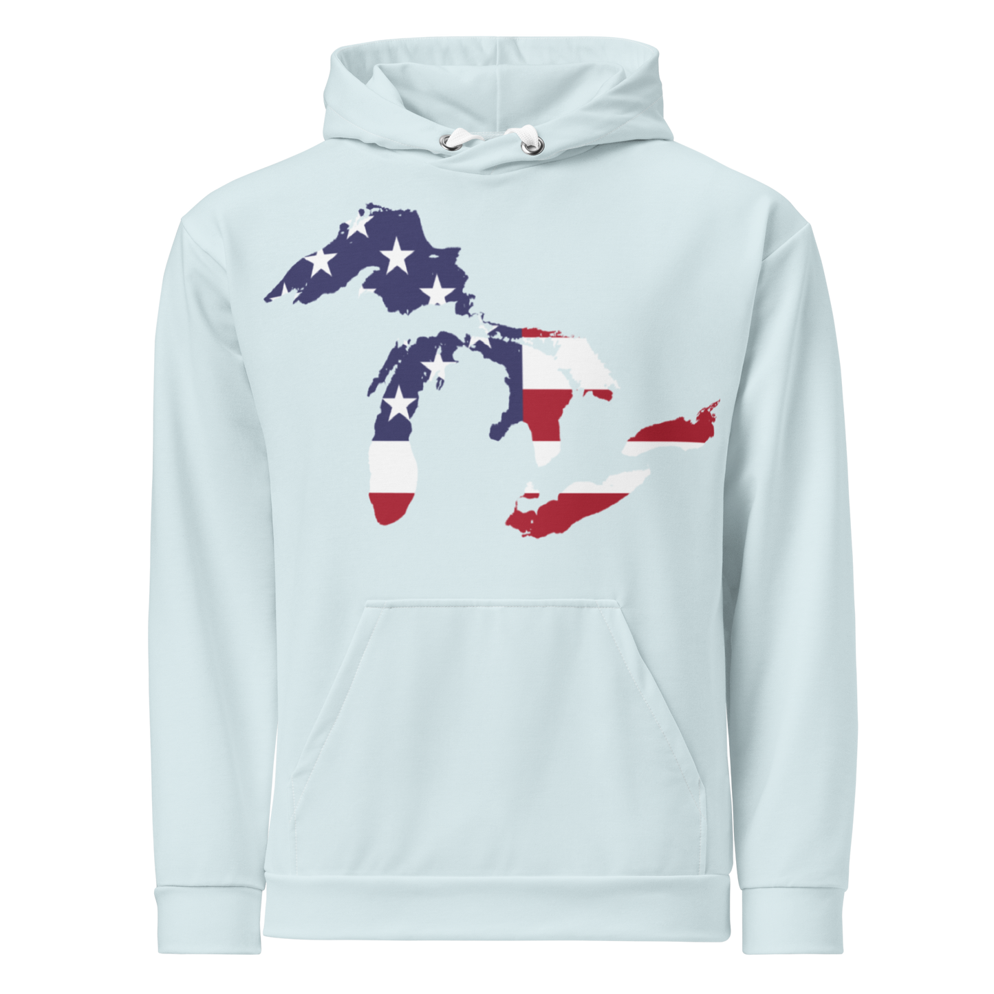 Great Lakes Ever-Dyed Hoodie | Ice Blue - Patriotic Edition