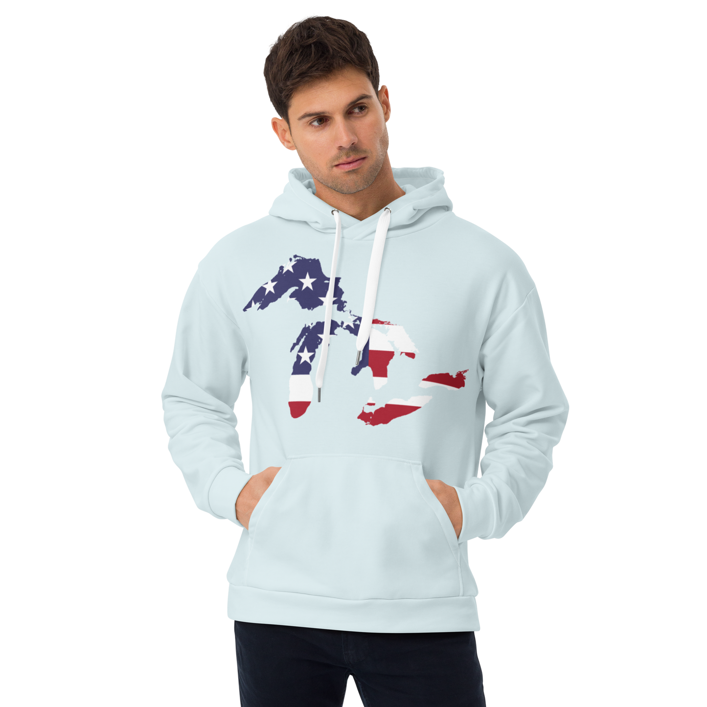 Great Lakes Ever-Dyed Hoodie | Ice Blue - Patriotic Edition