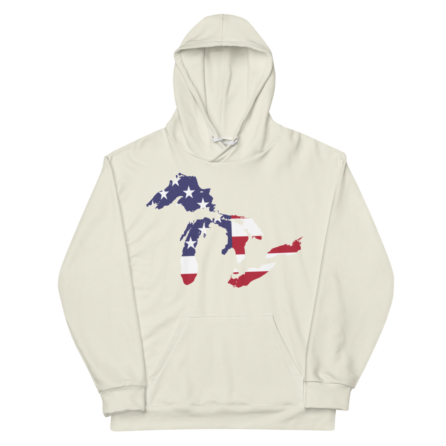 Great Lakes Ever-Dyed Hoodie | Ivory White - Patriotic Edition