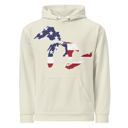 Great Lakes Ever-Dyed Hoodie | Ivory White - Patriotic Edition