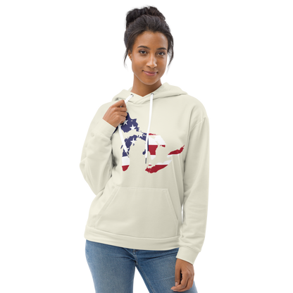 Great Lakes Ever-Dyed Hoodie | Ivory White - Patriotic Edition