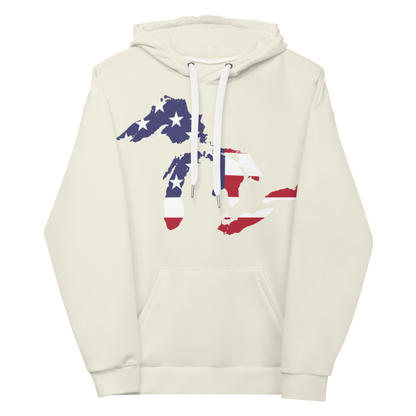 Great Lakes Ever-Dyed Hoodie | Ivory White - Patriotic Edition