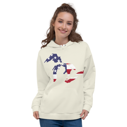 Great Lakes Ever-Dyed Hoodie | Ivory White - Patriotic Edition