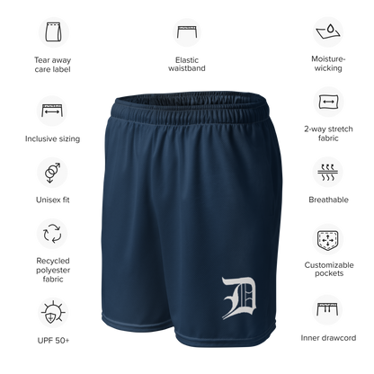 Detroit 'Old English D' Basketball Shorts | Unisex Mesh