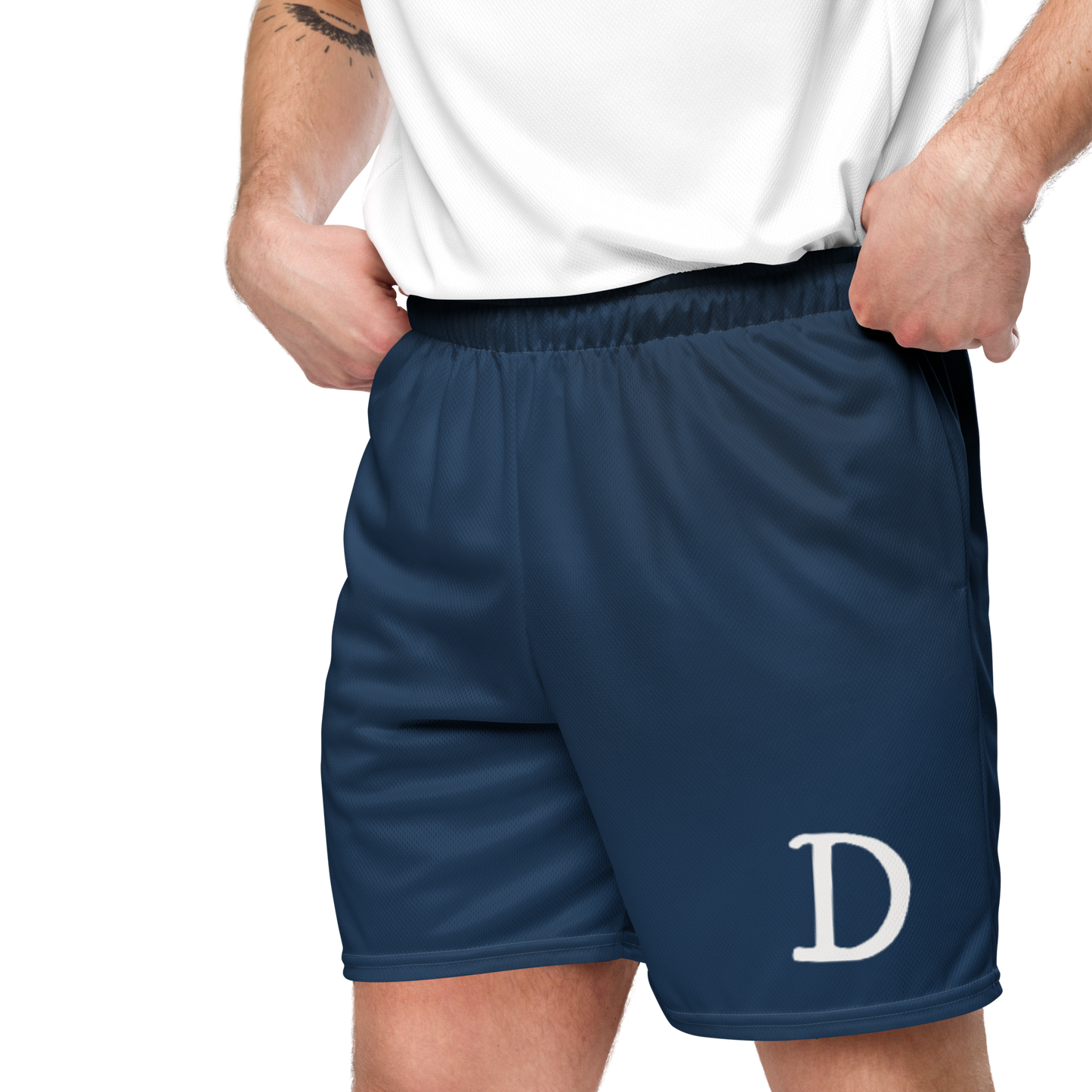 Detroit 'Old French D' Basketball Shorts | Unisex Mesh