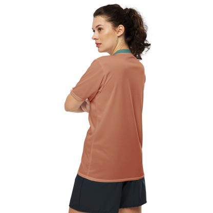 Michigan Upper Peninsula Soccer Jersey (w/ UP Outline) | Unisex - Copper Color