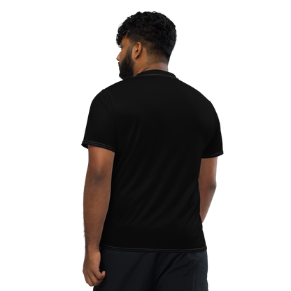 Michigan Upper Peninsula Soccer Jersey (w/ UP Outline) | Unisex - Black