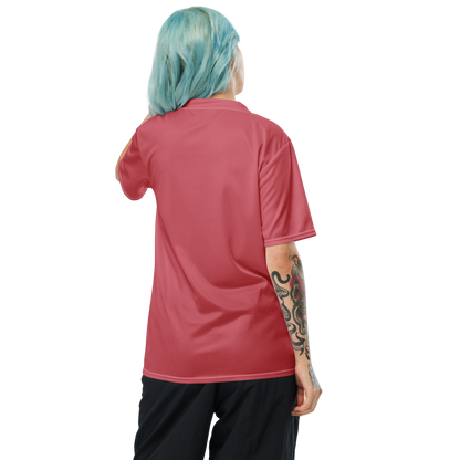 Michigan Upper Peninsula Soccer Jersey (w/ UP Outline) | Unisex - Strawberry Pink