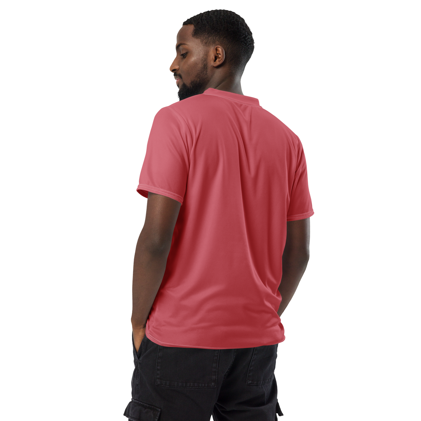 Michigan Upper Peninsula Soccer Jersey (w/ UP Outline) | Unisex - Strawberry Pink