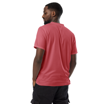 Michigan Upper Peninsula Soccer Jersey (w/ UP Outline) | Unisex - Strawberry Pink