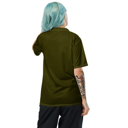 Michigan Upper Peninsula Soccer Jersey (w/ UP Outline) | Unisex - Military Green