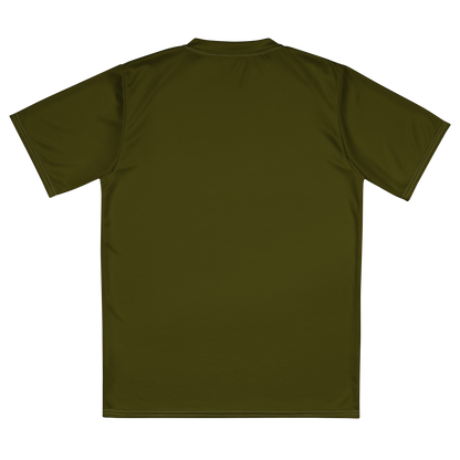 Michigan Upper Peninsula Soccer Jersey (w/ UP Outline) | Unisex - Military Green