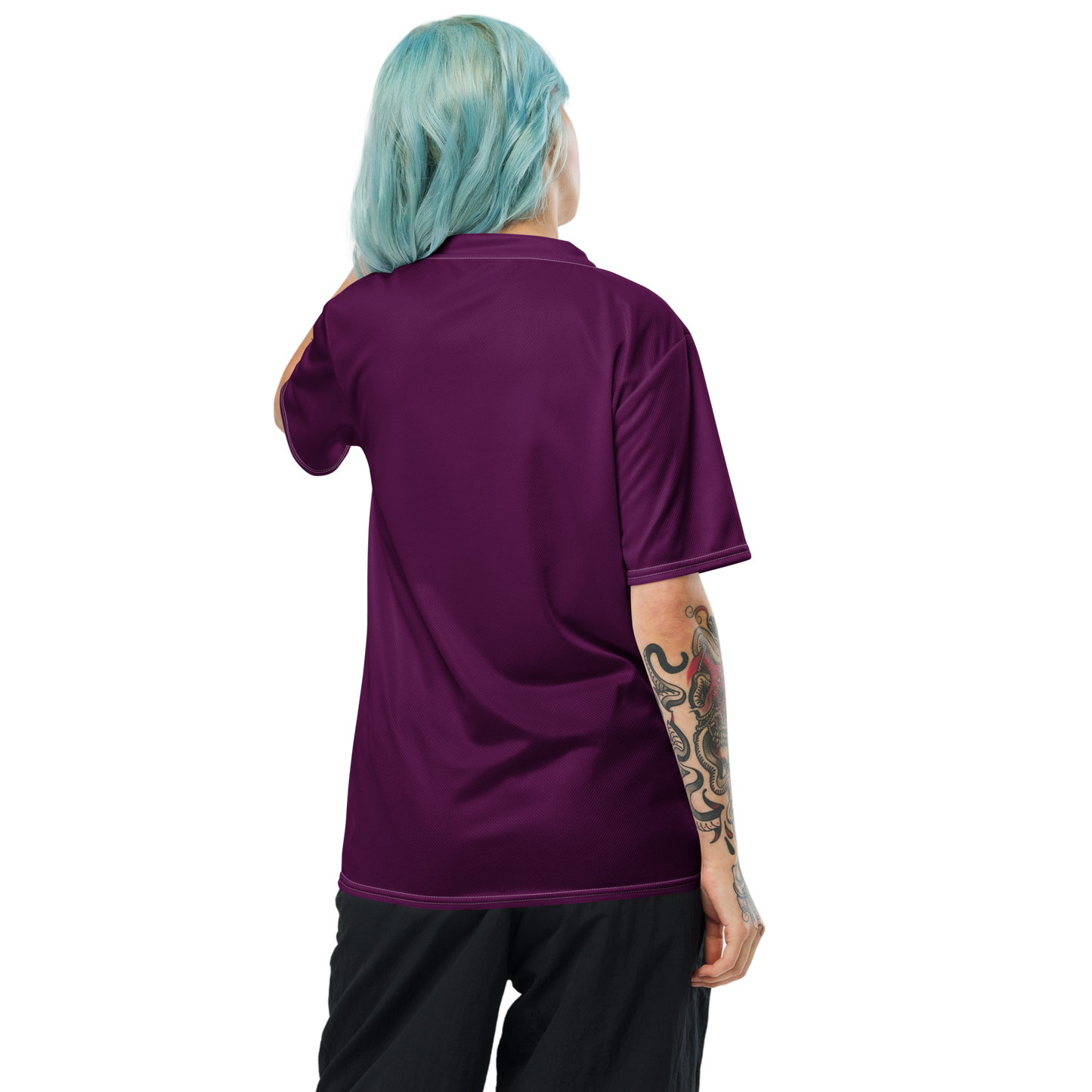 Michigan Upper Peninsula Soccer Jersey (w/ UP Outline) | Unisex - Tyrian Purple