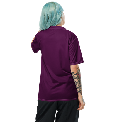 Michigan Upper Peninsula Soccer Jersey (w/ UP Outline) | Unisex - Tyrian Purple