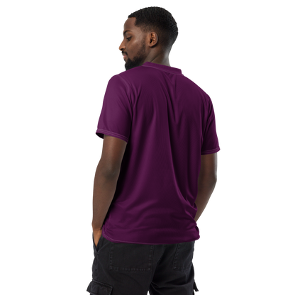 Michigan Upper Peninsula Soccer Jersey (w/ UP Outline) | Unisex - Tyrian Purple