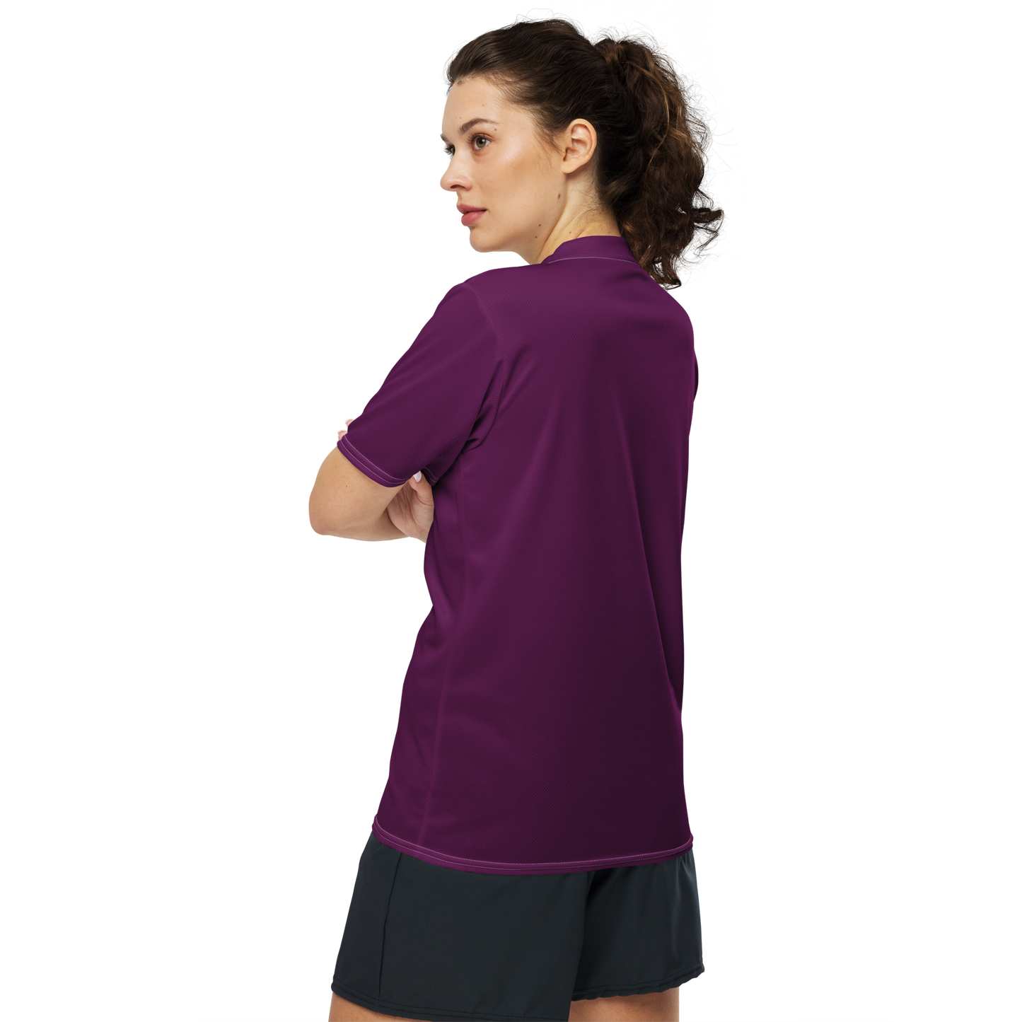 Michigan Upper Peninsula Soccer Jersey (w/ UP Outline) | Unisex - Tyrian Purple