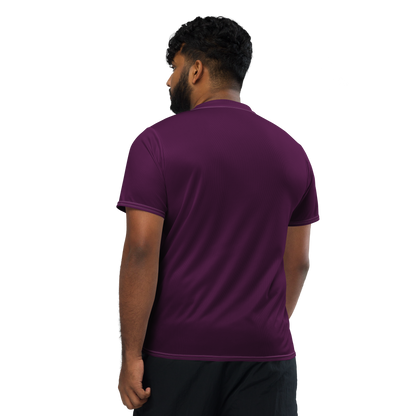 Michigan Upper Peninsula Soccer Jersey (w/ UP Outline) | Unisex - Tyrian Purple