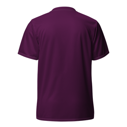 Michigan Upper Peninsula Soccer Jersey (w/ UP Outline) | Unisex - Tyrian Purple