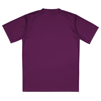 Michigan Upper Peninsula Soccer Jersey (w/ UP Outline) | Unisex - Tyrian Purple