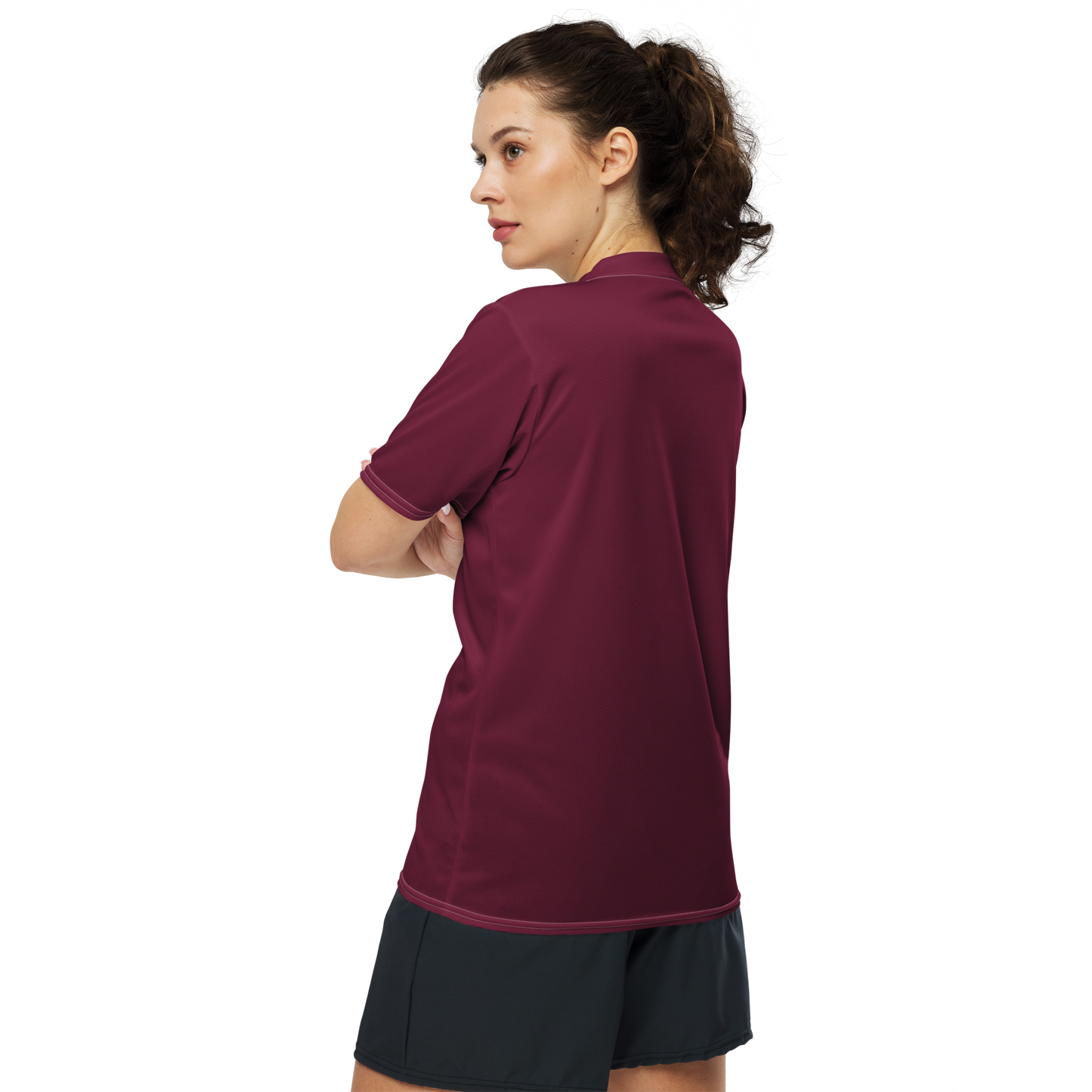 Michigan Upper Peninsula Soccer Jersey (w/ UP Outline) | Unisex - Old Mission Burgundy