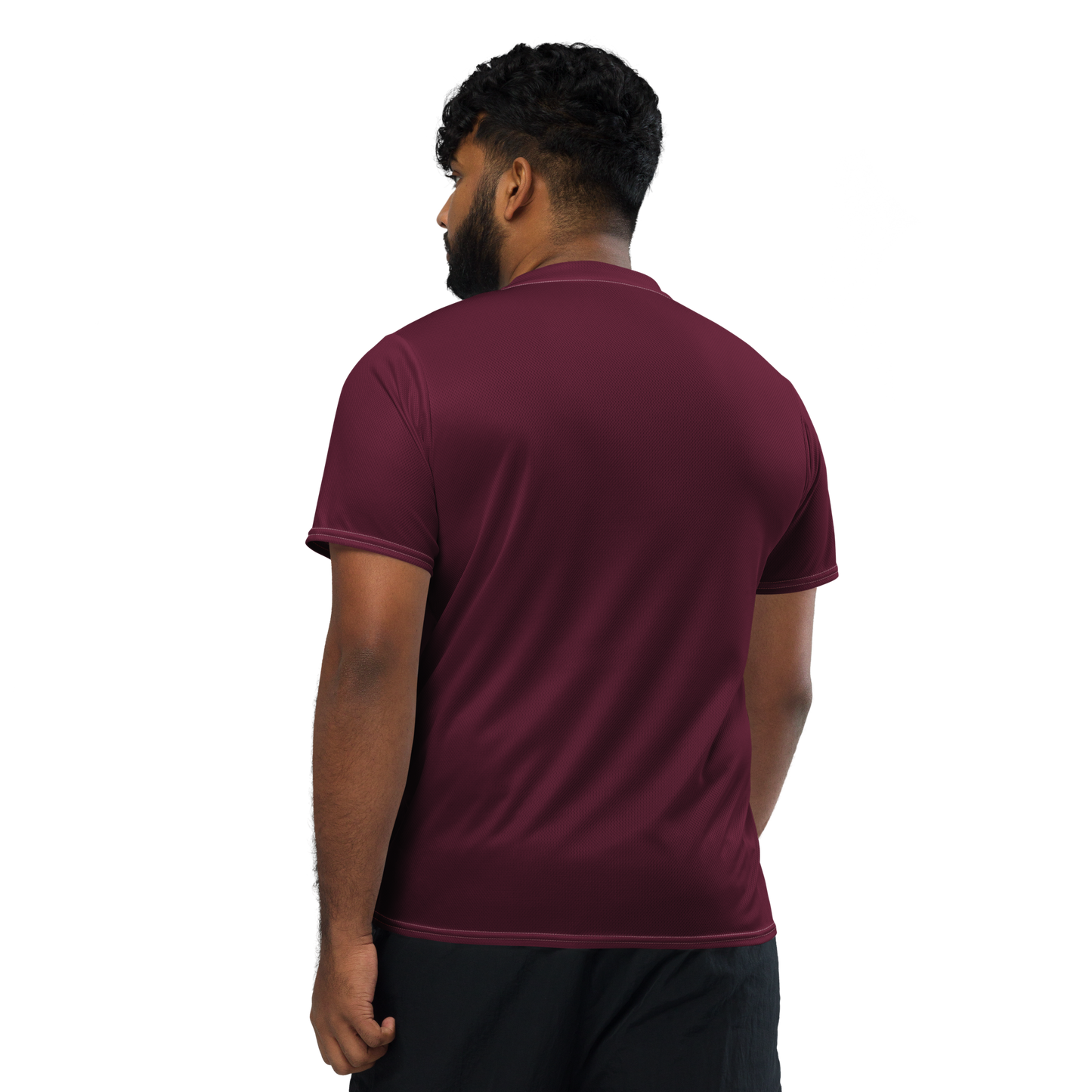 Michigan Upper Peninsula Soccer Jersey (w/ UP Outline) | Unisex - Old Mission Burgundy