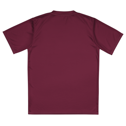 Michigan Upper Peninsula Soccer Jersey (w/ UP Outline) | Unisex - Old Mission Burgundy