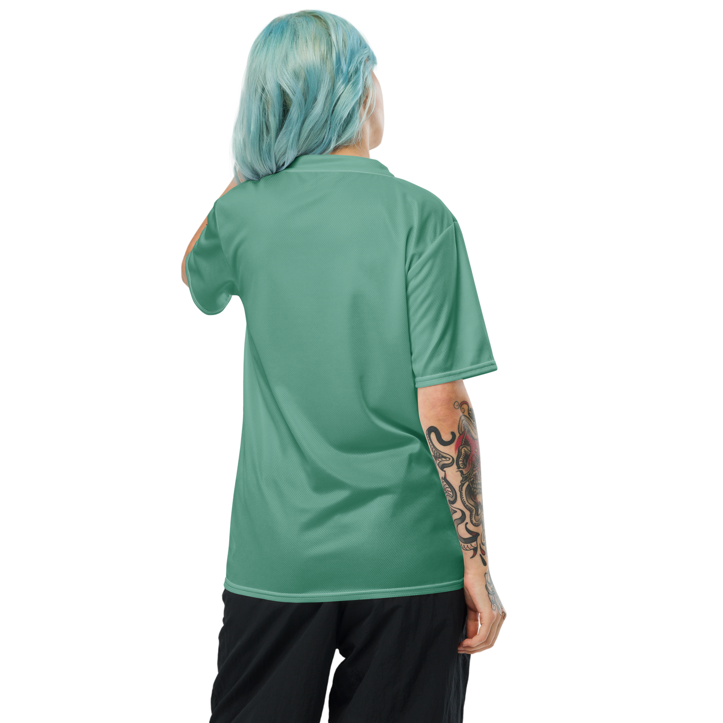 Michigan Upper Peninsula Soccer Jersey (w/ UP Outline) | Unisex - Metallic Mint Green