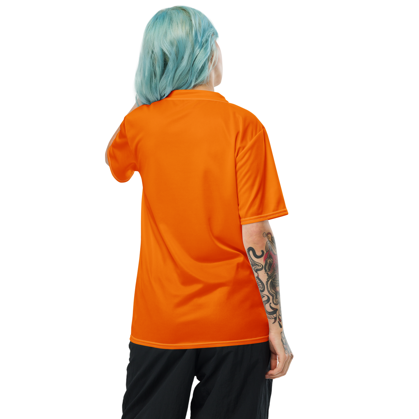 Michigan Upper Peninsula Soccer Jersey (w/ UP Outline) | Unisex - Safety Orange